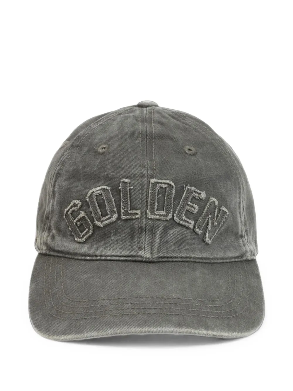 Golden Goose logo-appliqué baseball cap - Grigio