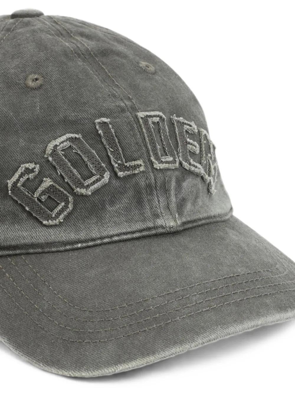 Golden Goose Honkbalpet met logopatch Grijs