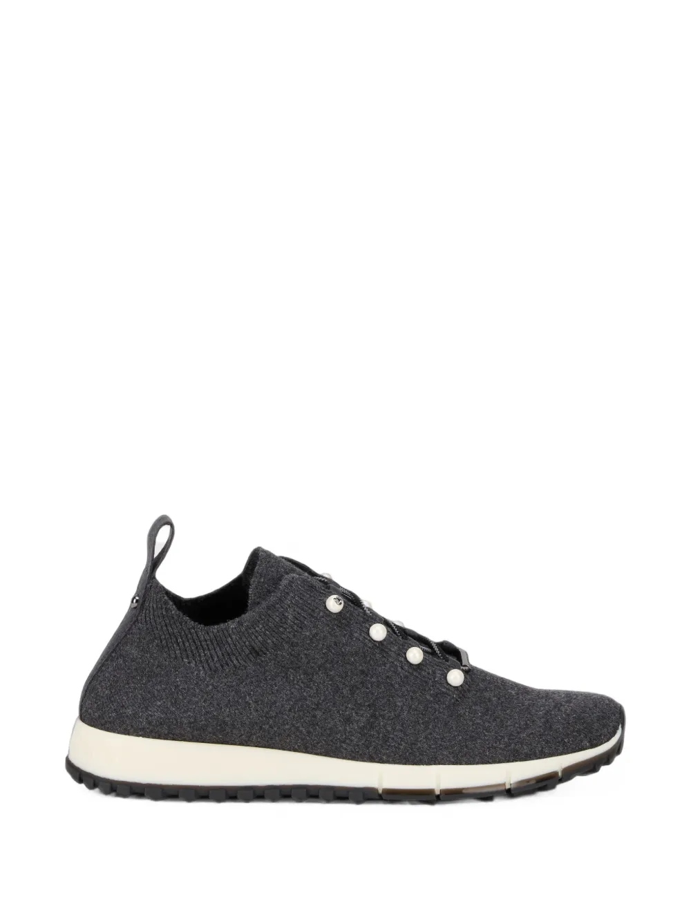 Jimmy Choo pearl-embellished cashmere sneakers