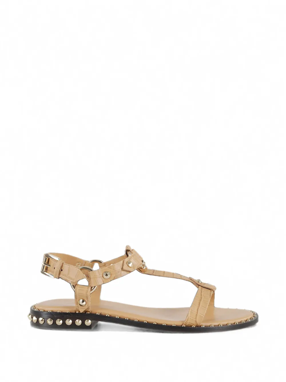 Ash crocodile-effect studded sandals