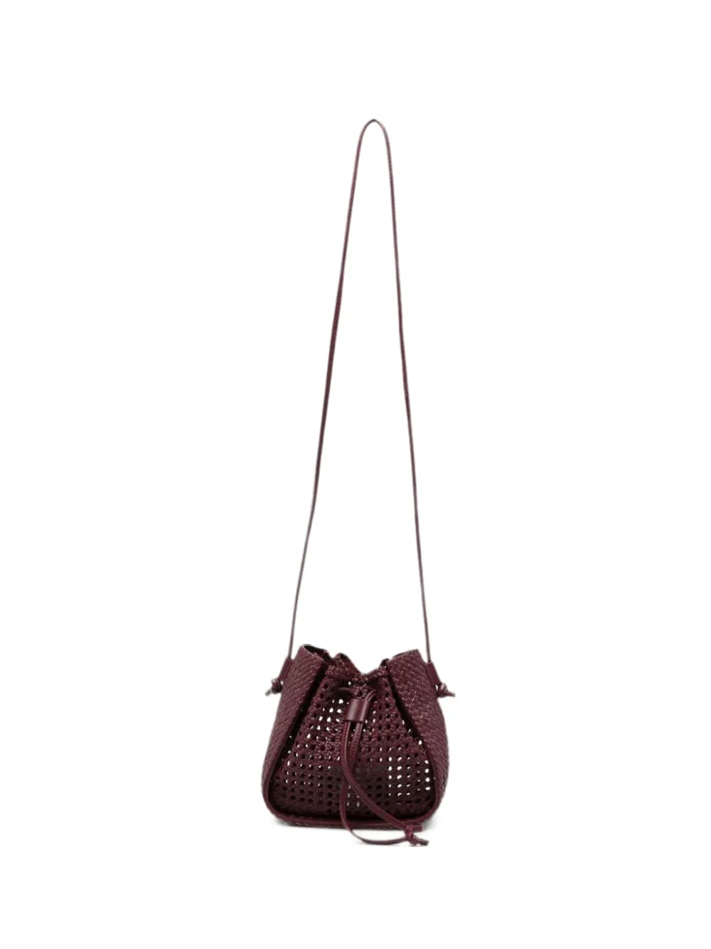 Forte Forte My Pepita woven leather bucket bag
