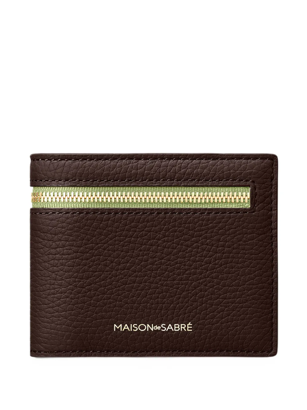 MAISON de SABRÉ The Slim bifold leather wallet - Marrone