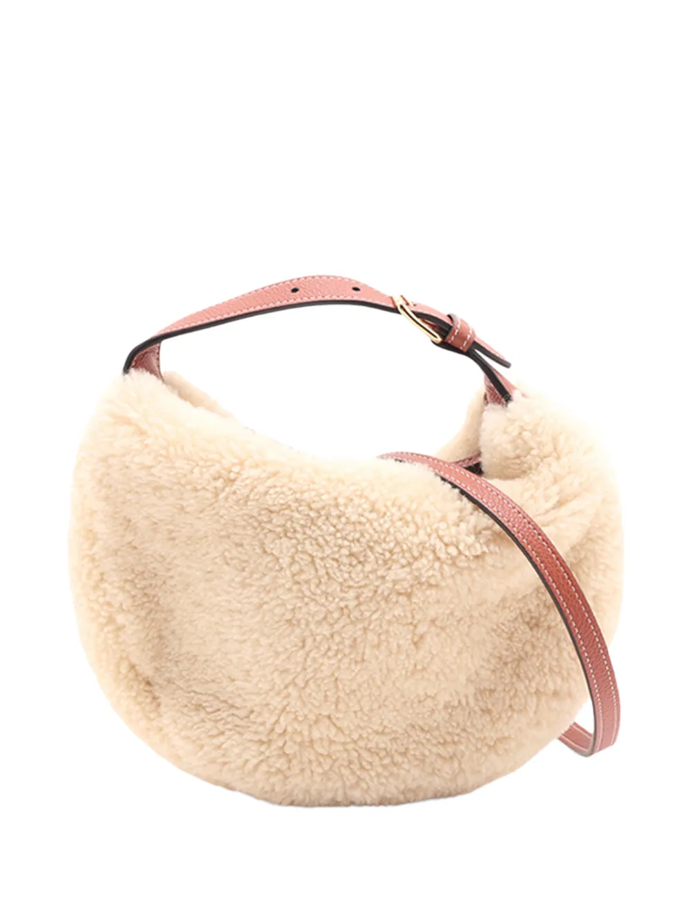 Celine Pre-Owned 2000-2026 Teen Shearling Lulu Bag satchel - Toni neutri