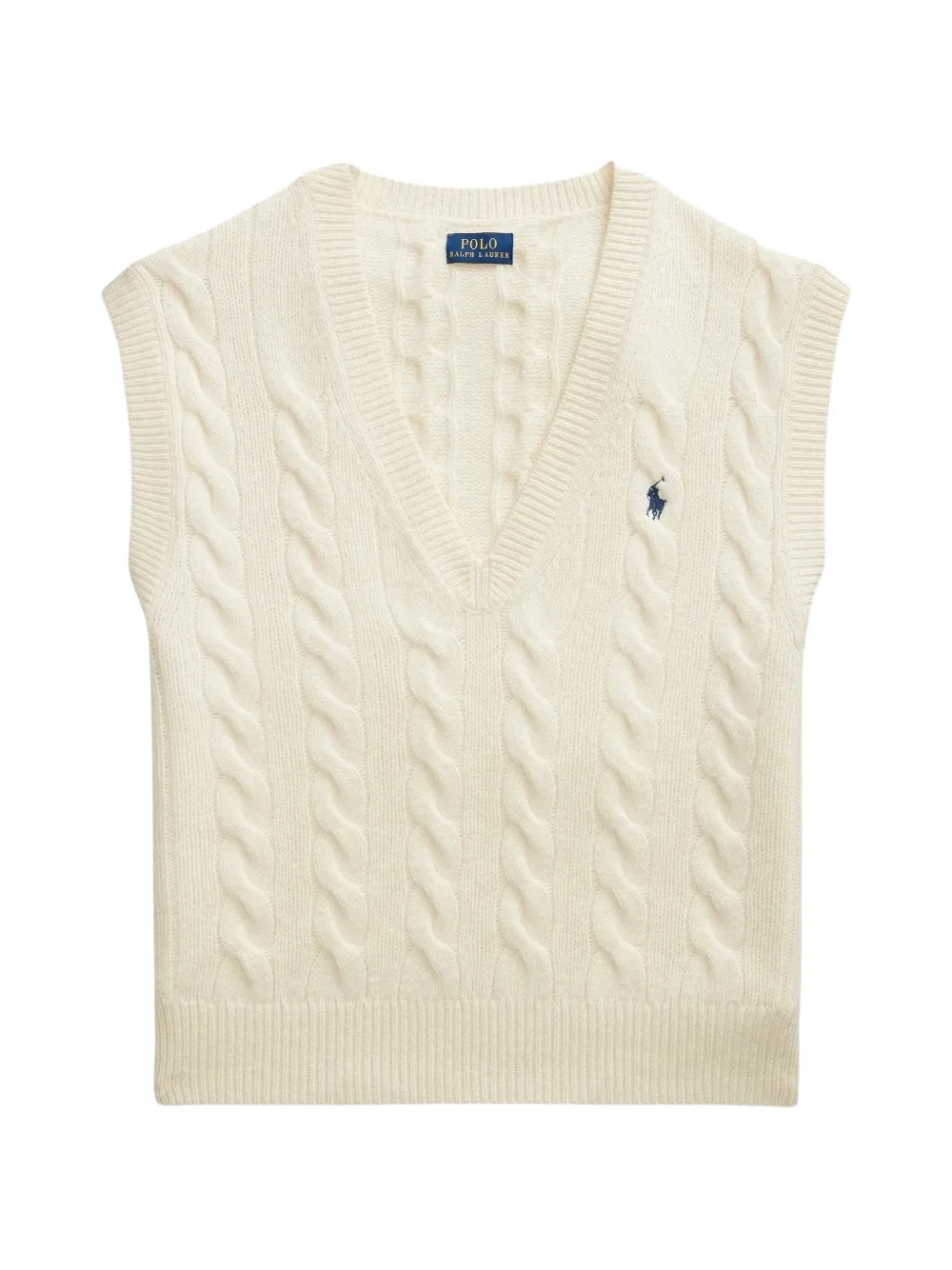Polo Ralph Lauren cable-knit sleeveless jumper - Toni neutri