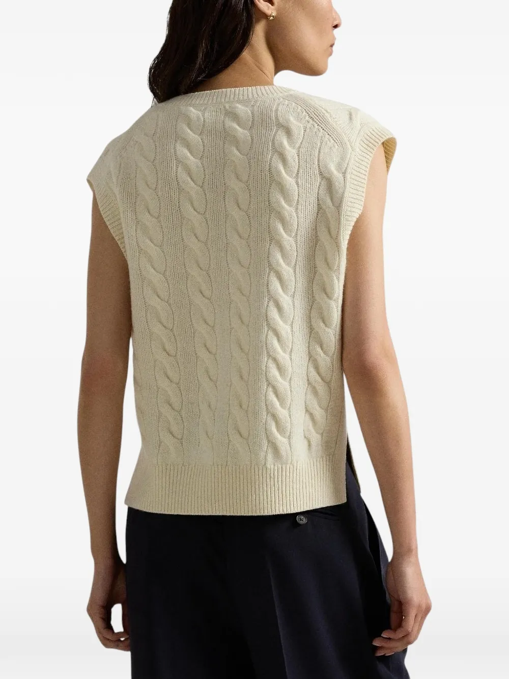 Polo Ralph Lauren Kabelgebreide spencer Beige