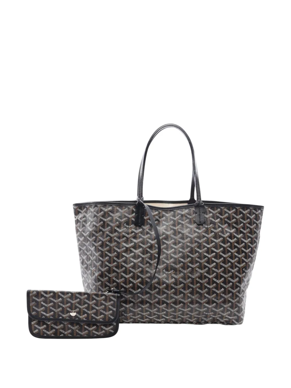 Goyard Pre-Owned cabas Saint Louis PM en toile Goyardine (2010-2026) - Noir Goyard Pre-Owned cabas Saint Louis PM en toile Goyardine (2010-2026) - Noir