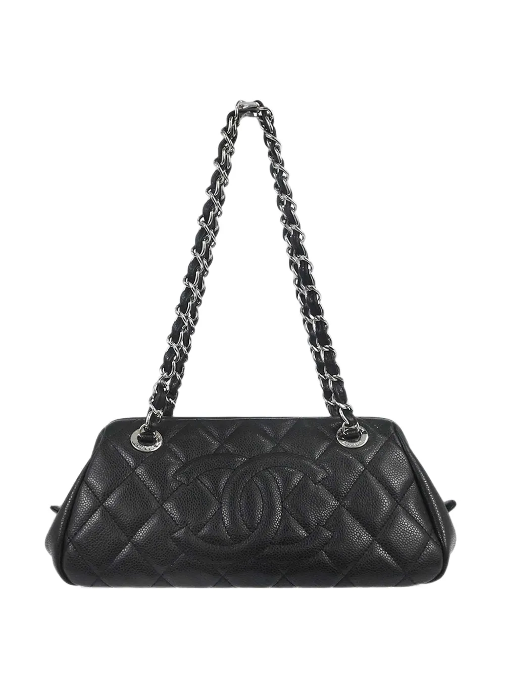 CHANEL Pre-Owned 2009-2010 CC-logo shoulder bag - Nero