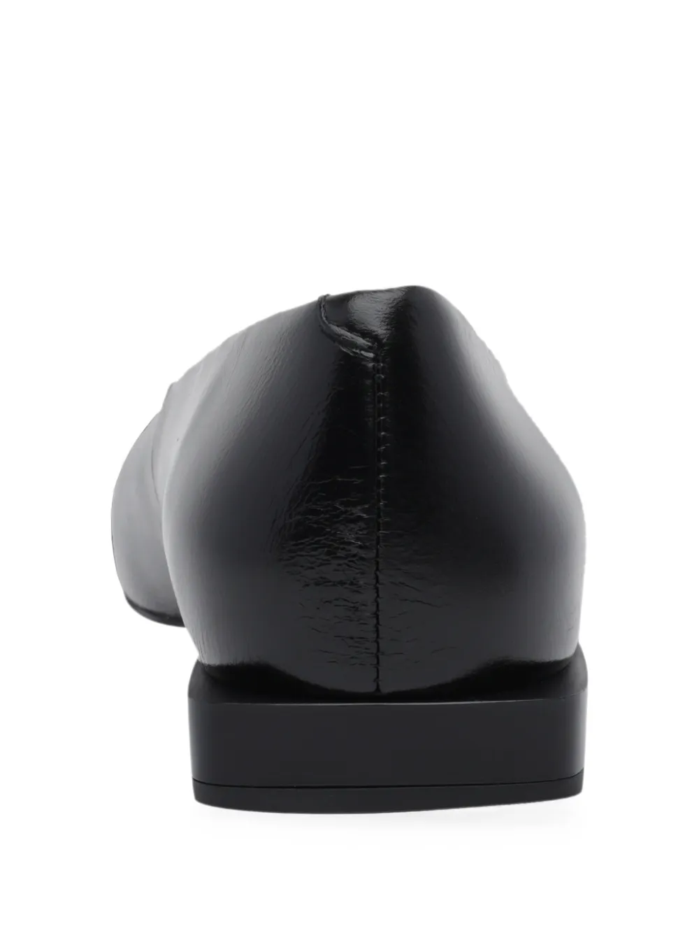 ANGEL ALARCON leather ballet flats Zwart