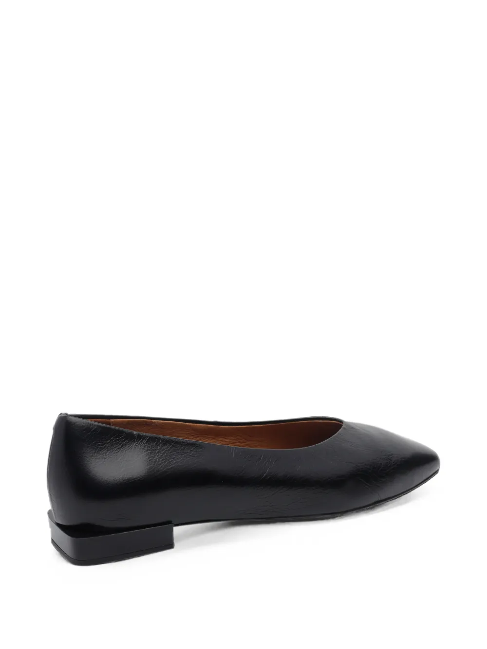 ANGEL ALARCON leather ballet flats Zwart