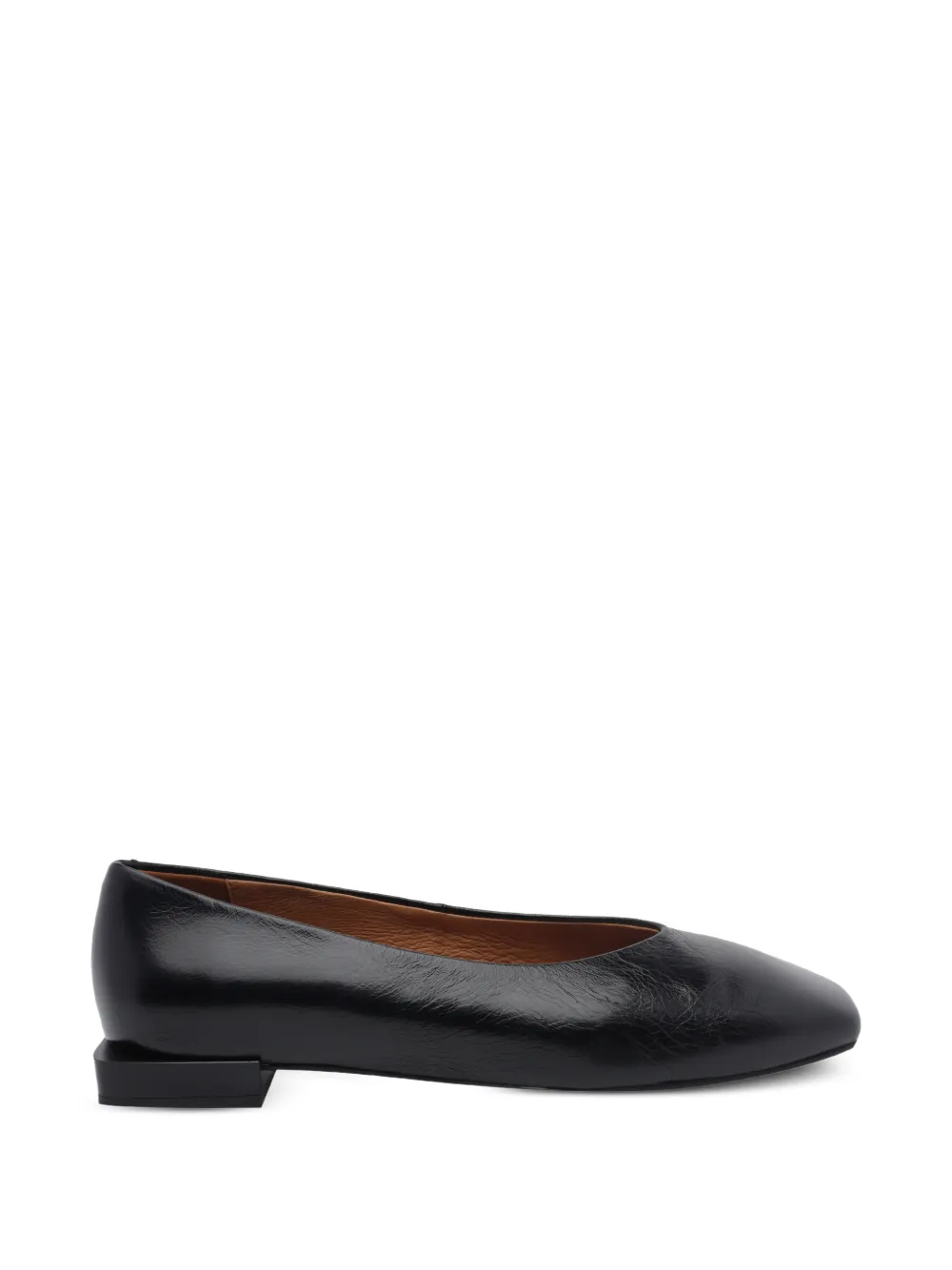 ANGEL ALARCON leather ballet flats - Nero