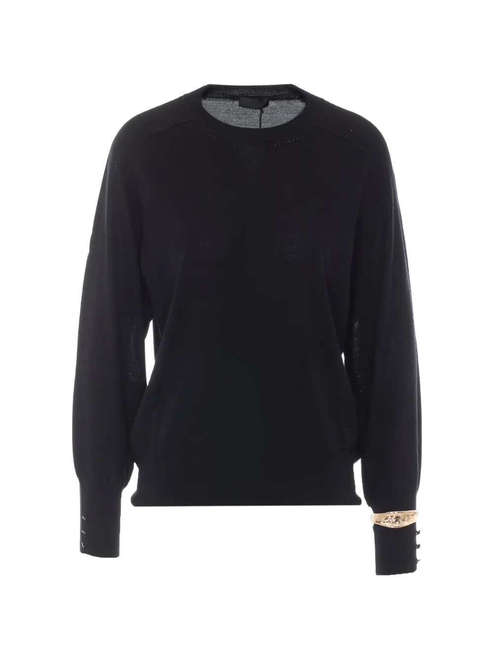 LIU JO cuff-embelishment sweater - Schwarz