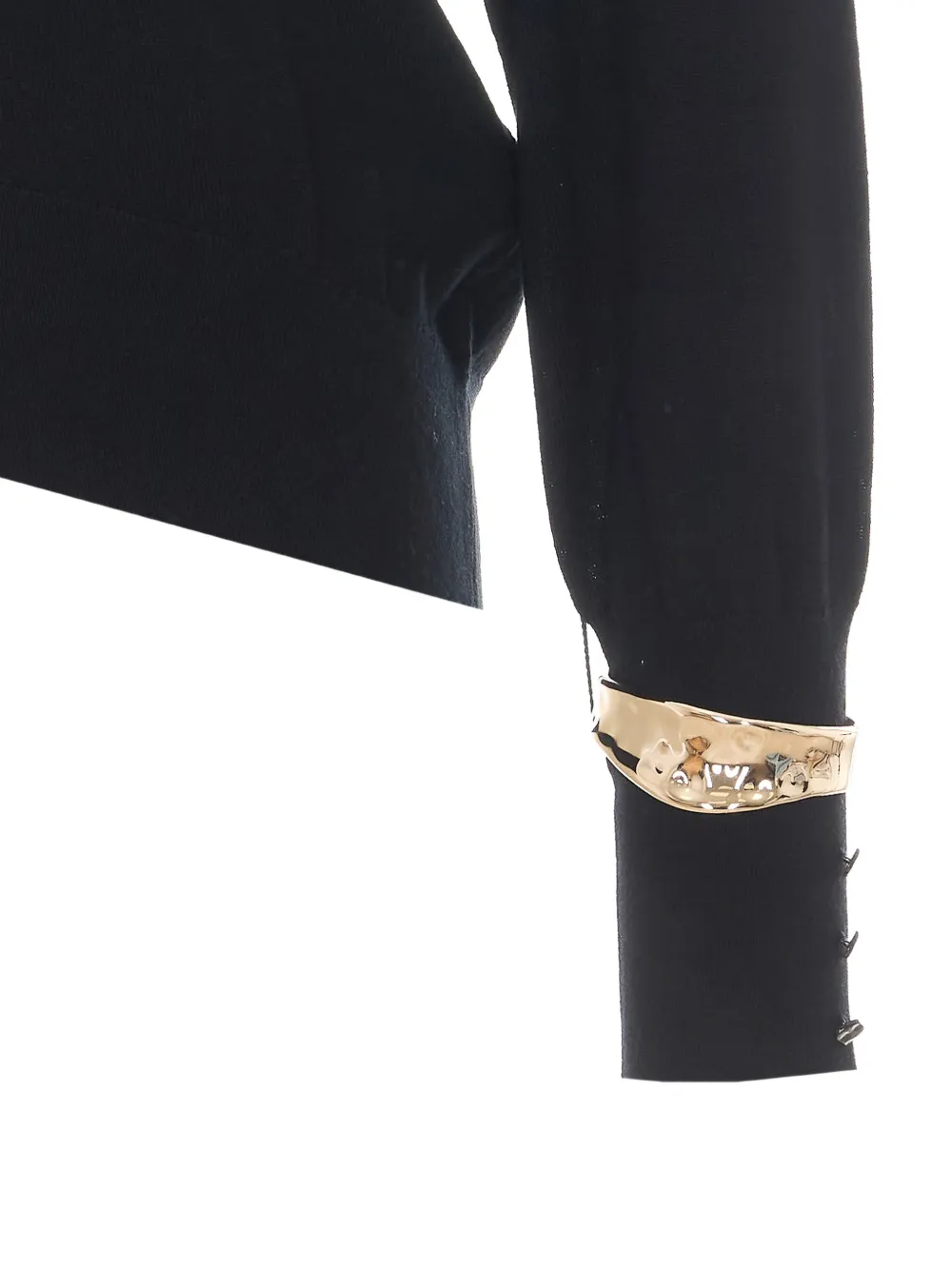 LIU JO cuff-embelishment sweater Zwart
