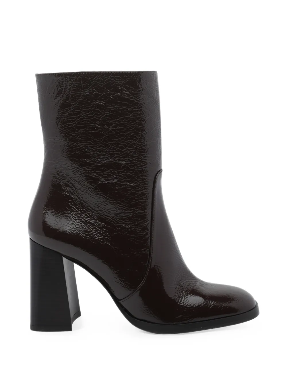 Stuart Weitzman crinkled-finish ankle boots