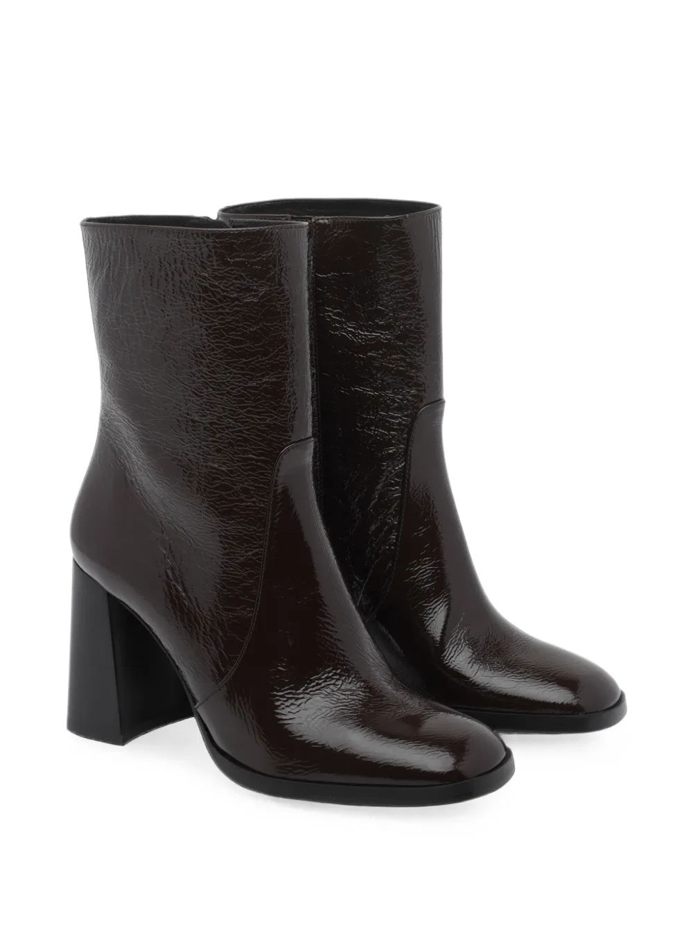 Stuart Weitzman crinkled-finish ankle boots Bruin