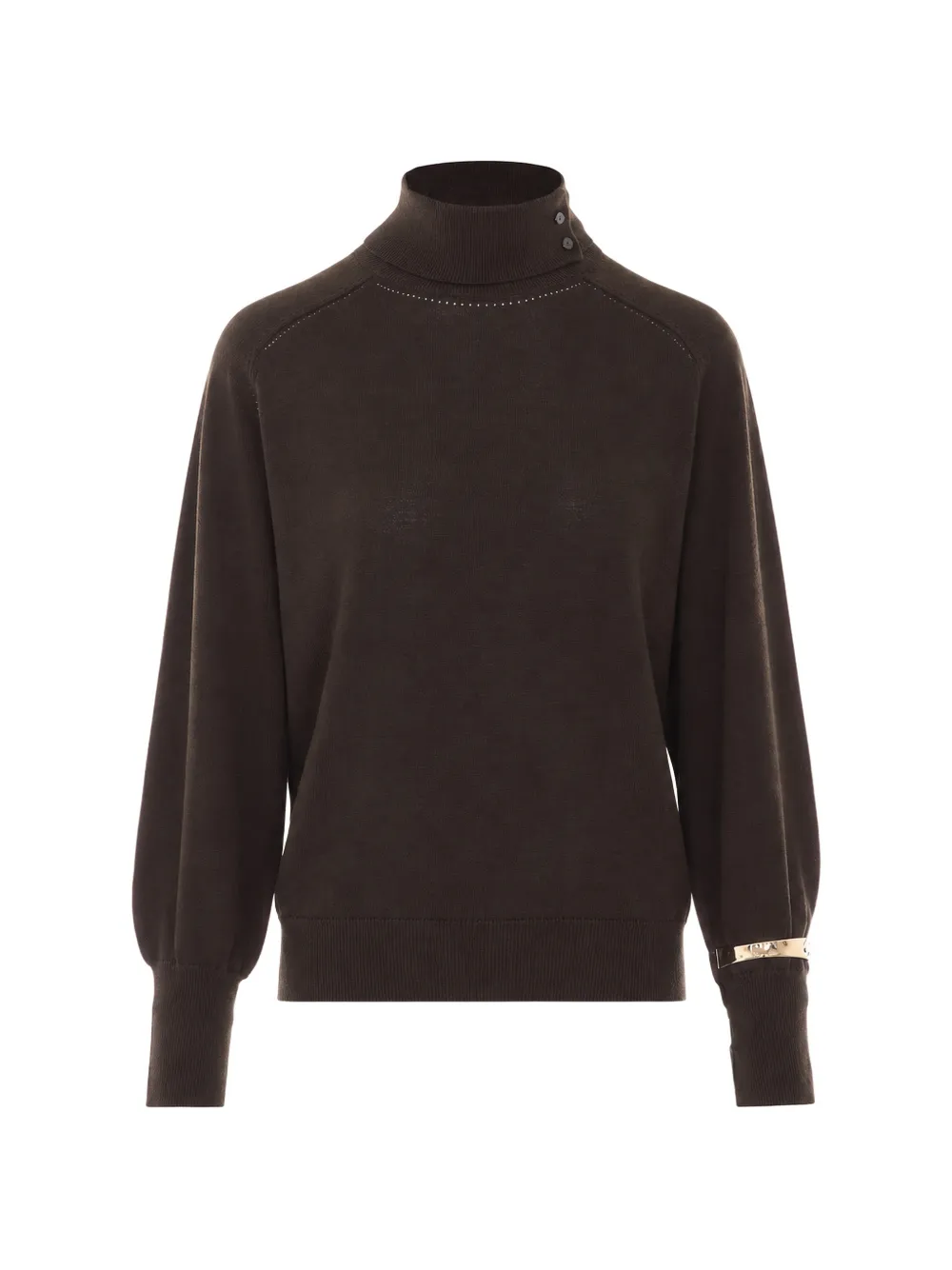LIU JO high-neck bracelet top - Marrone