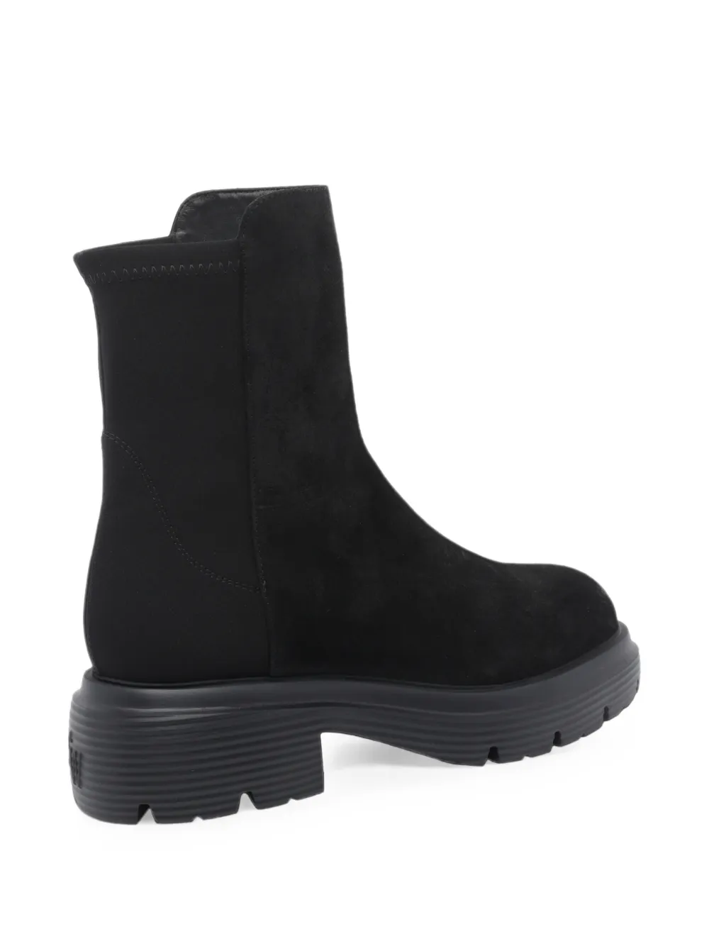 Stuart Weitzman lug-sole ankle boots Zwart