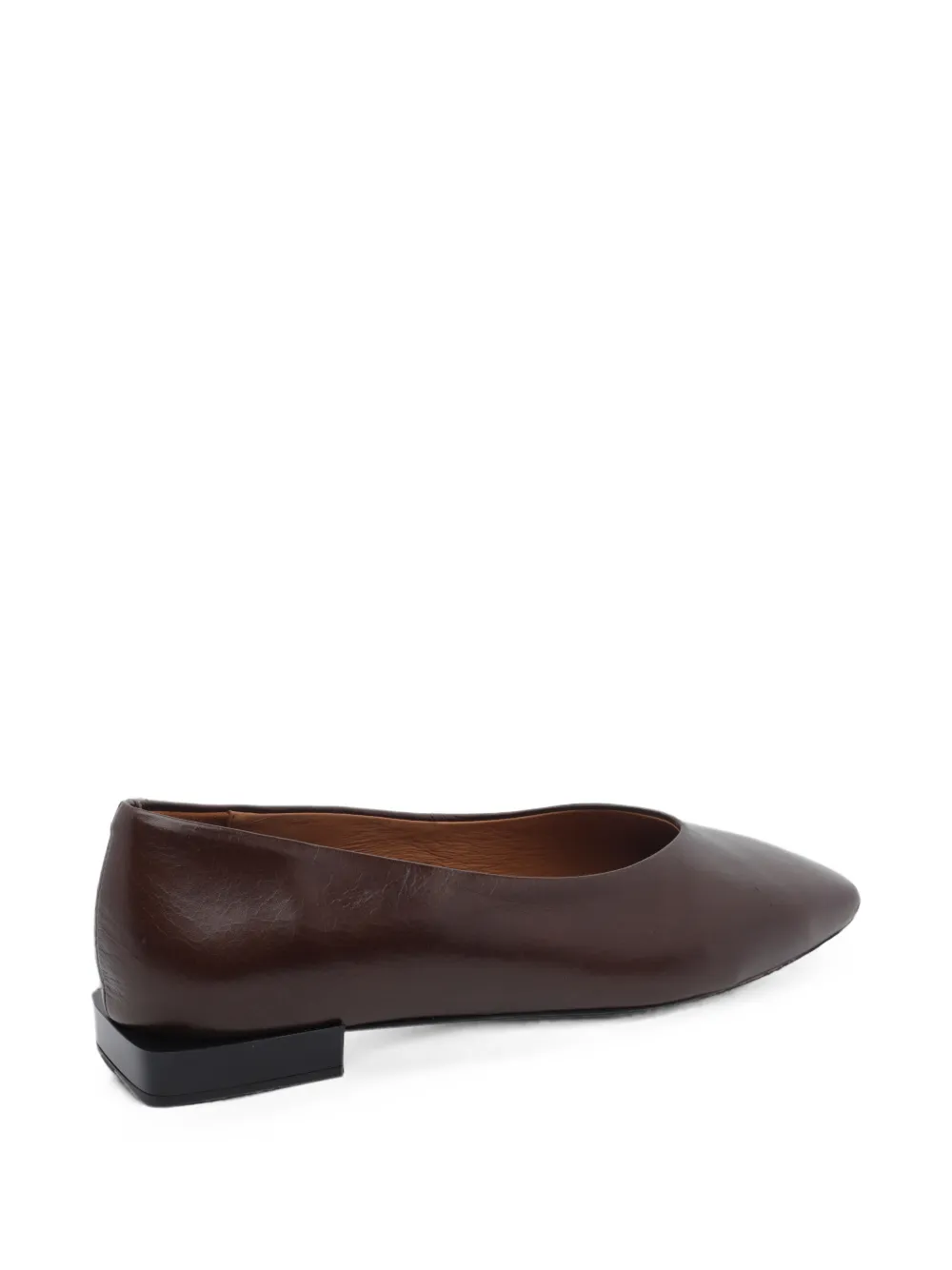 ANGEL ALARCON square-toe leather ballet flats Bruin