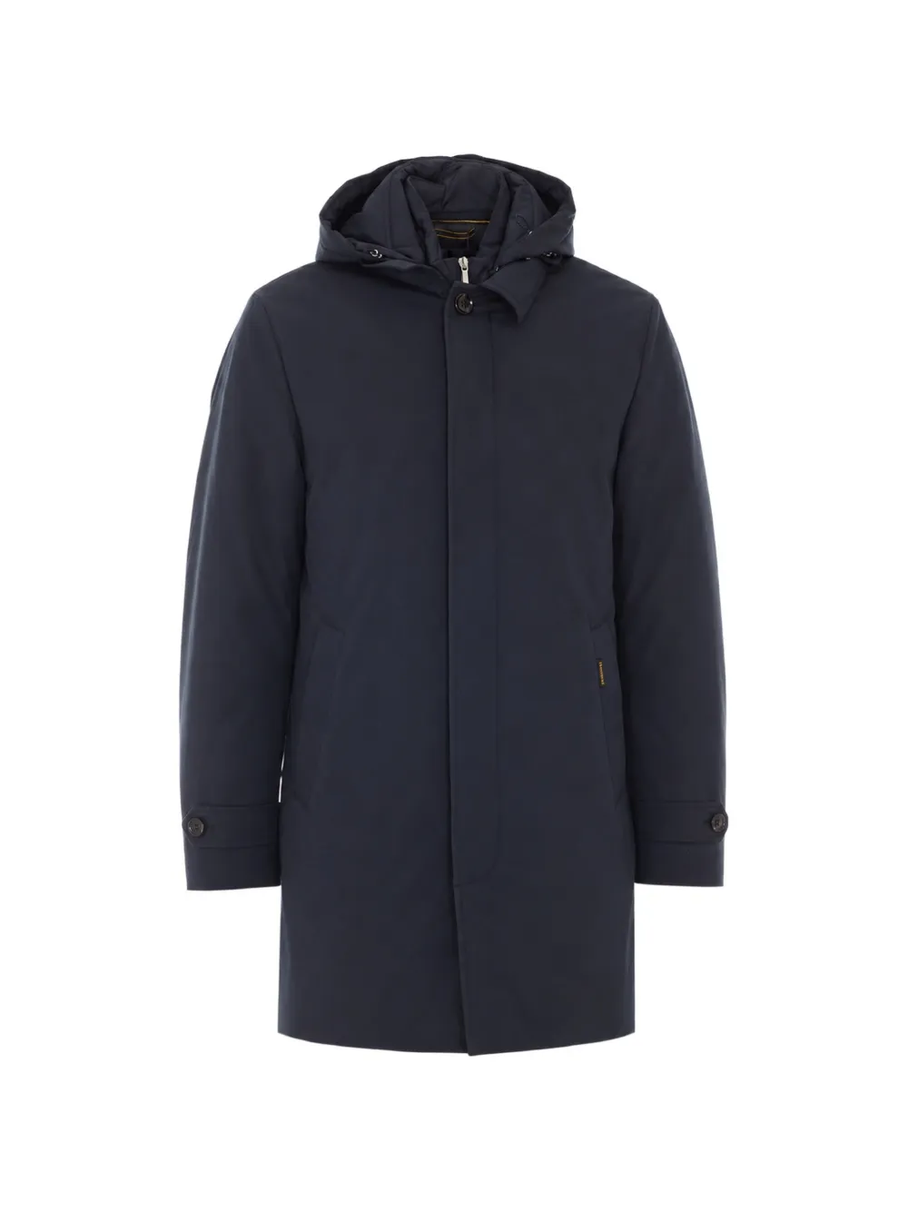 Moorer Ralli hooded button-up coat - Blau