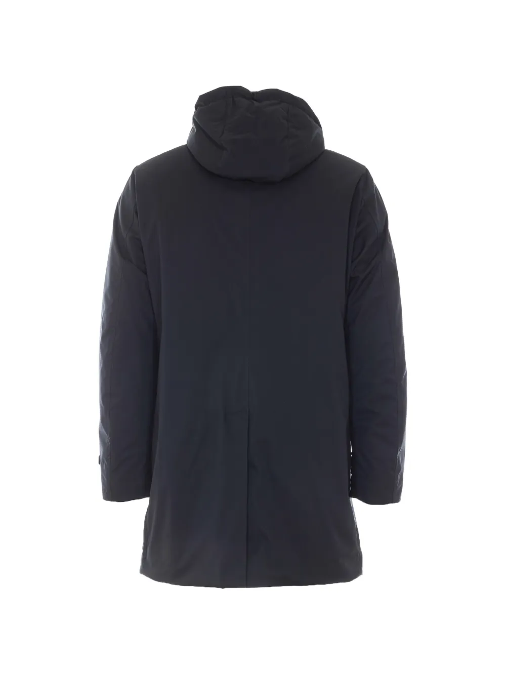 Moorer Ralli hooded button-up coat Blauw