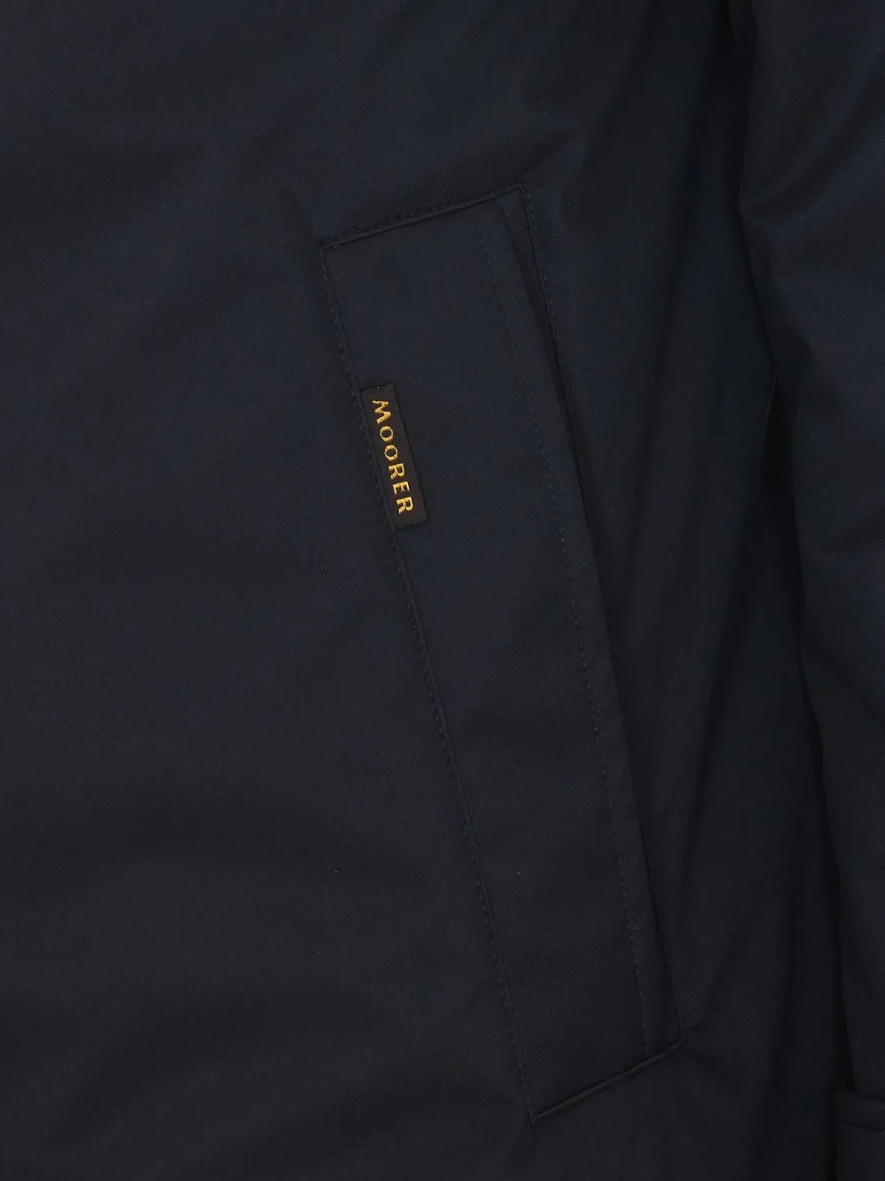 Moorer Ralli hooded button-up coat Blauw