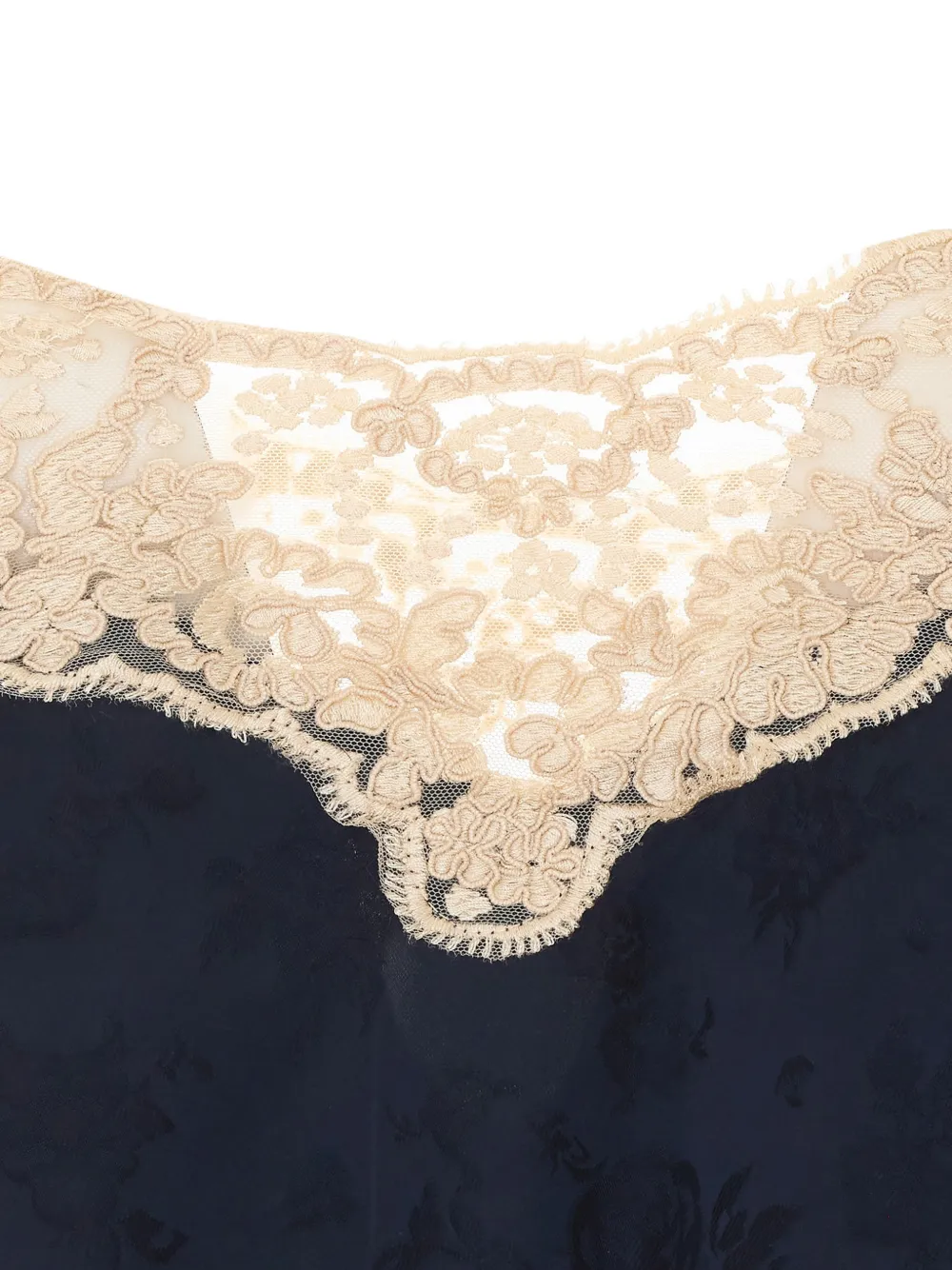 Sea Shay lace-trim jacquard top Blauw