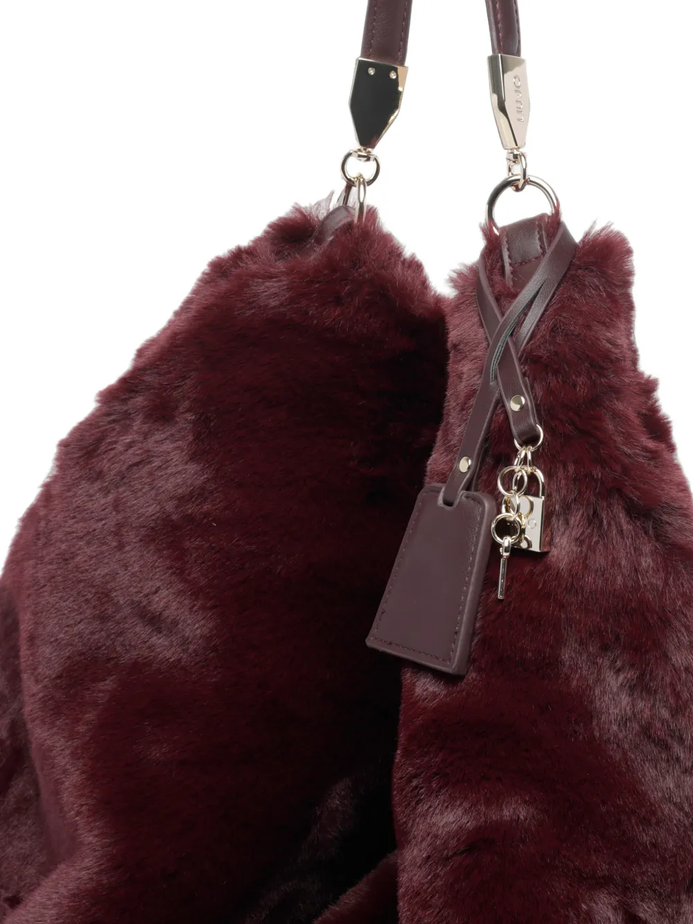 LIU JO Shopper van imitatiebont Rood