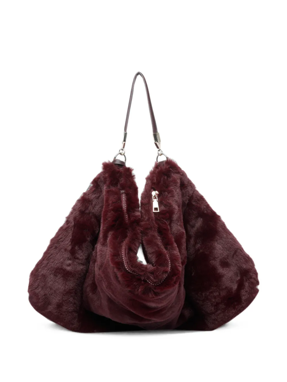 LIU JO Shopper van imitatiebont Rood