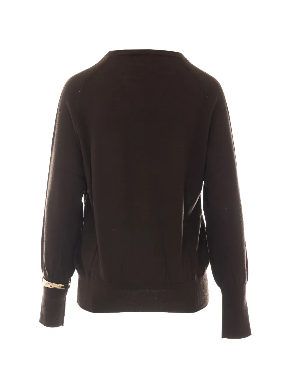 LIU JO metal-cuff sweater Bruin