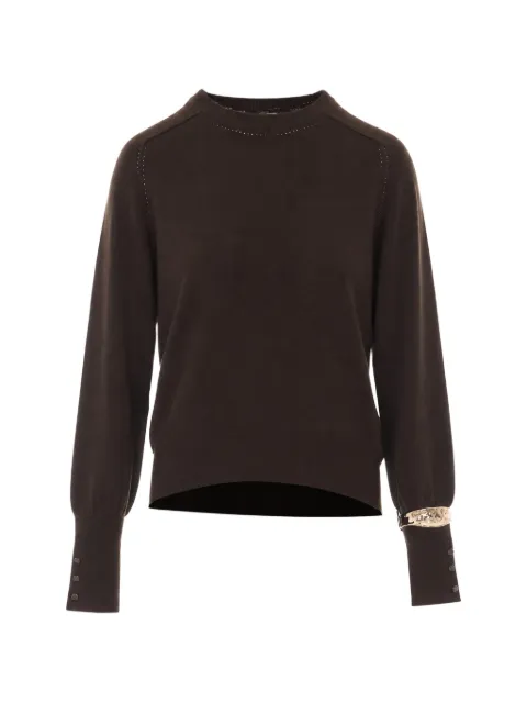 LIU JO metal-cuff sweater