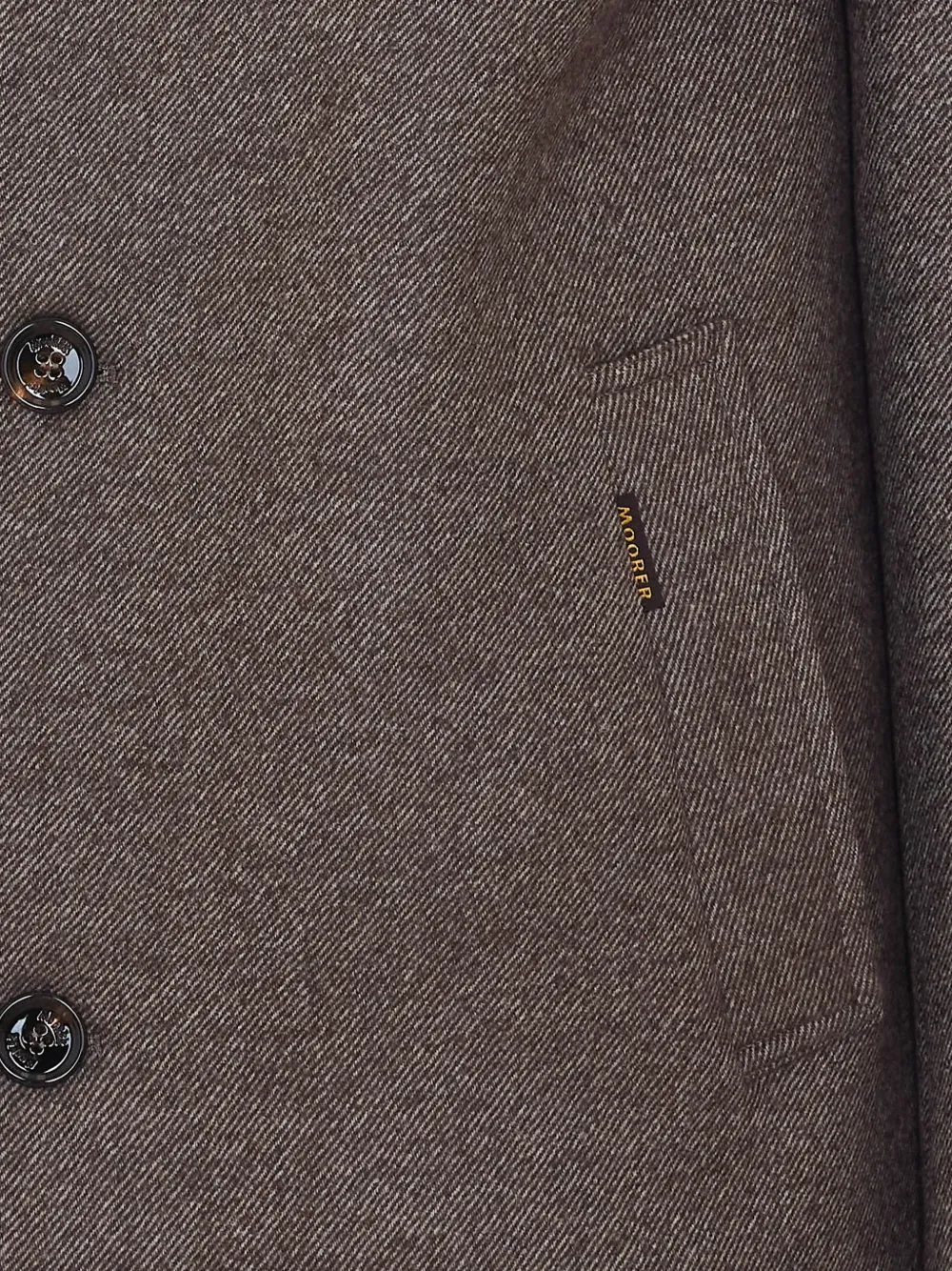 Moorer Monferrato button-up coat Bruin
