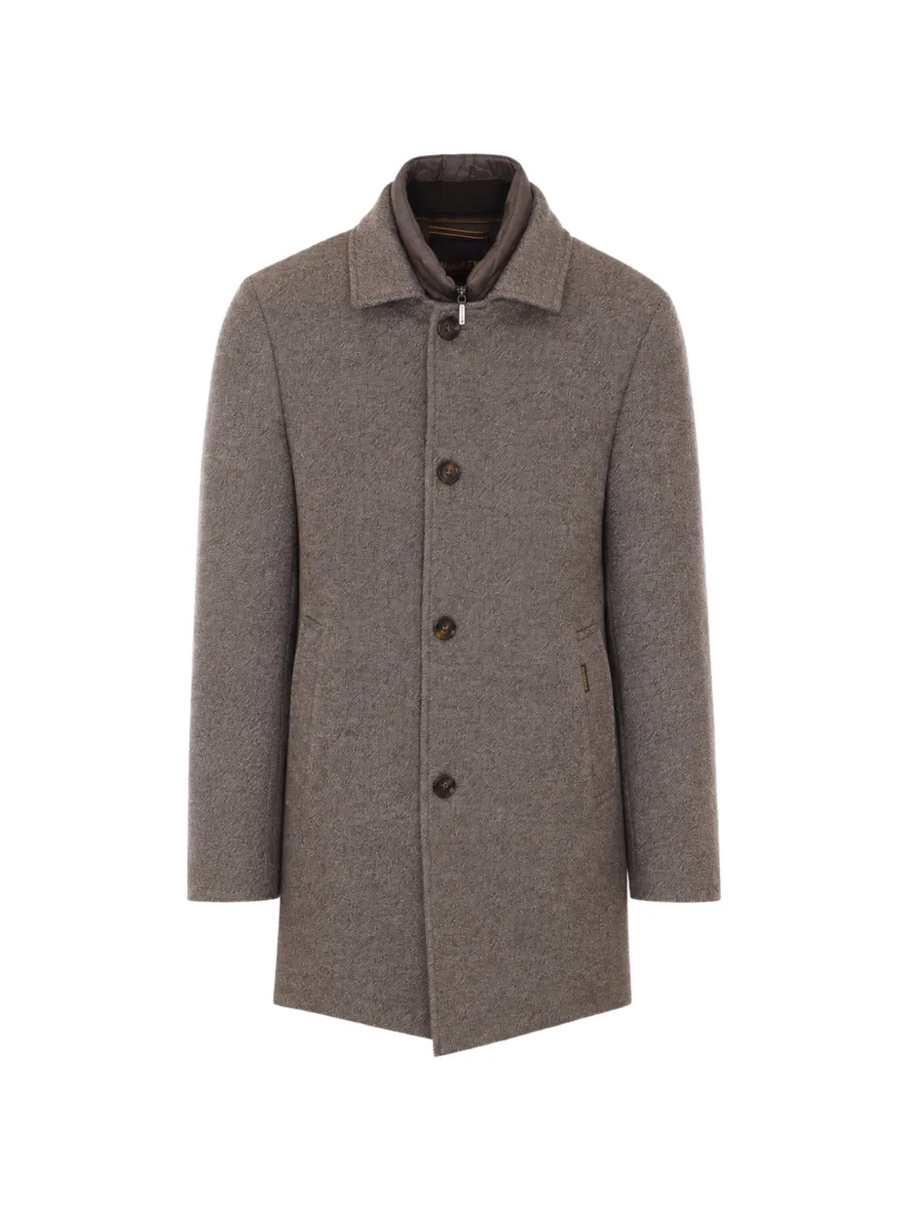 Moorer Monferrato button-up coat - Brown