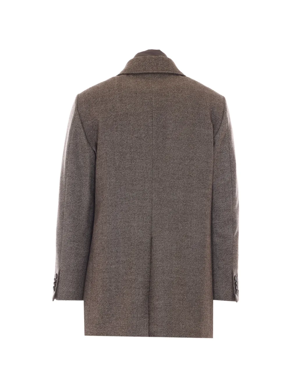 Moorer Monferrato button-up coat Bruin