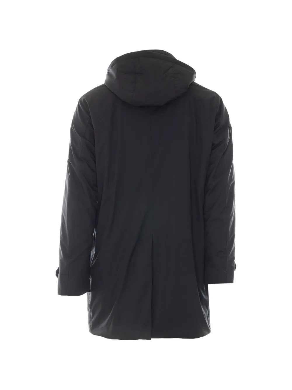 Moorer Ralli hooded button-up coat Zwart