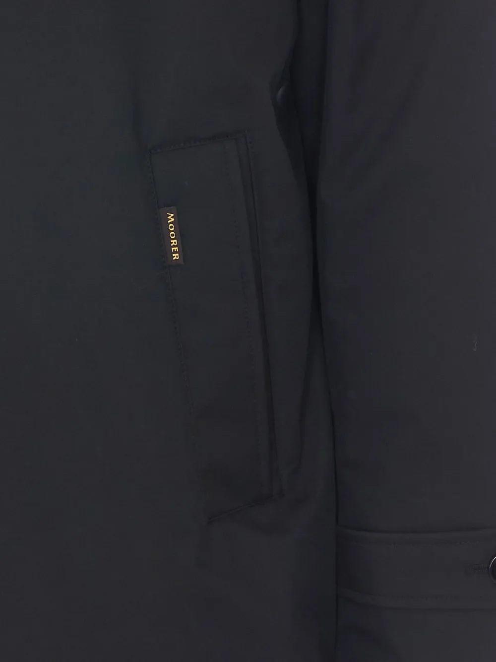 Moorer Ralli hooded button-up coat Zwart
