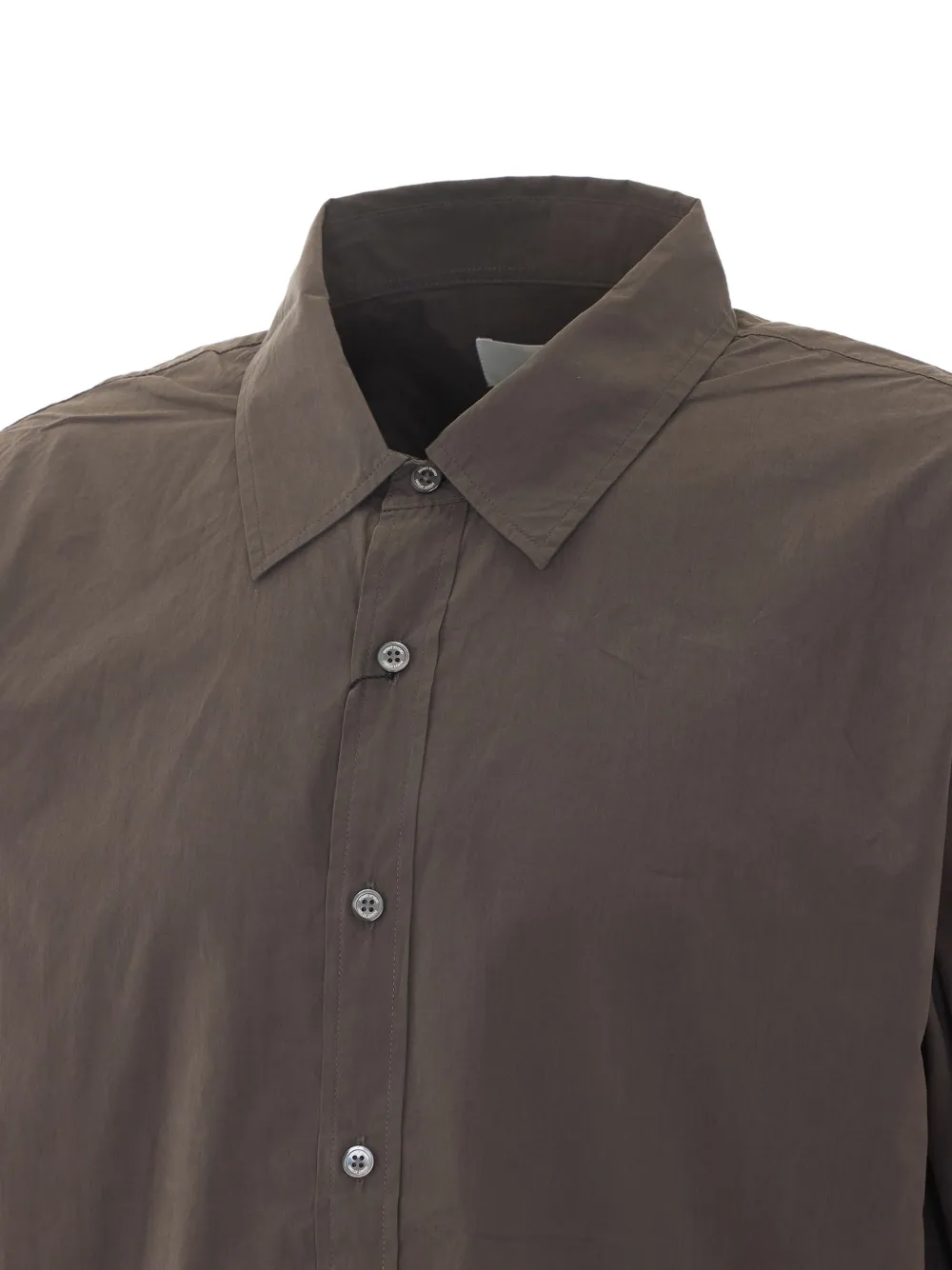 DUNST long-sleeve button-down shirt Bruin