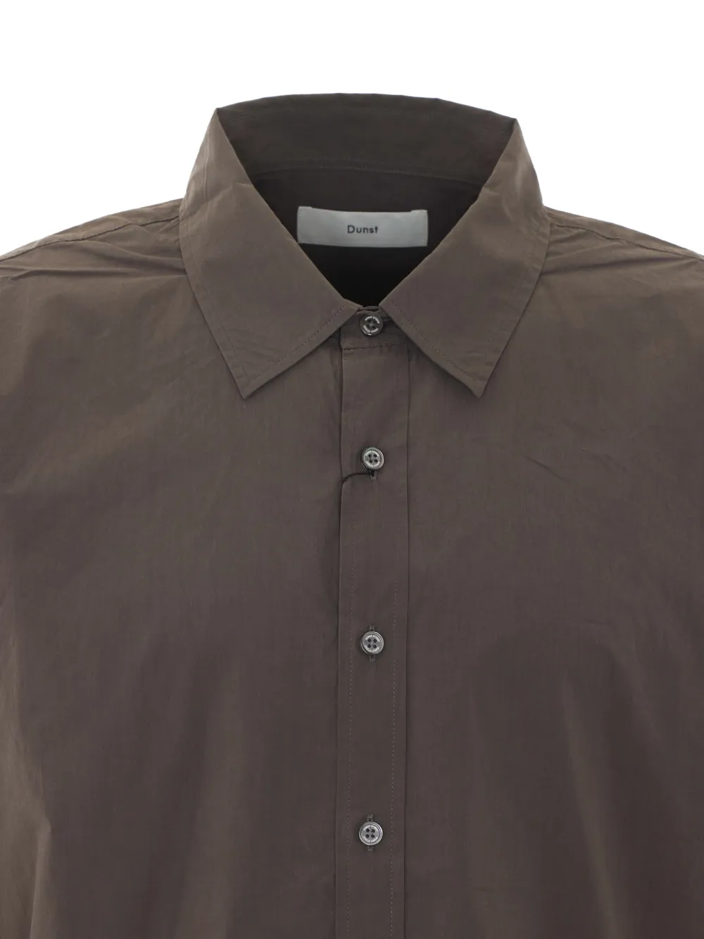 DUNST long-sleeve button-down shirt Bruin