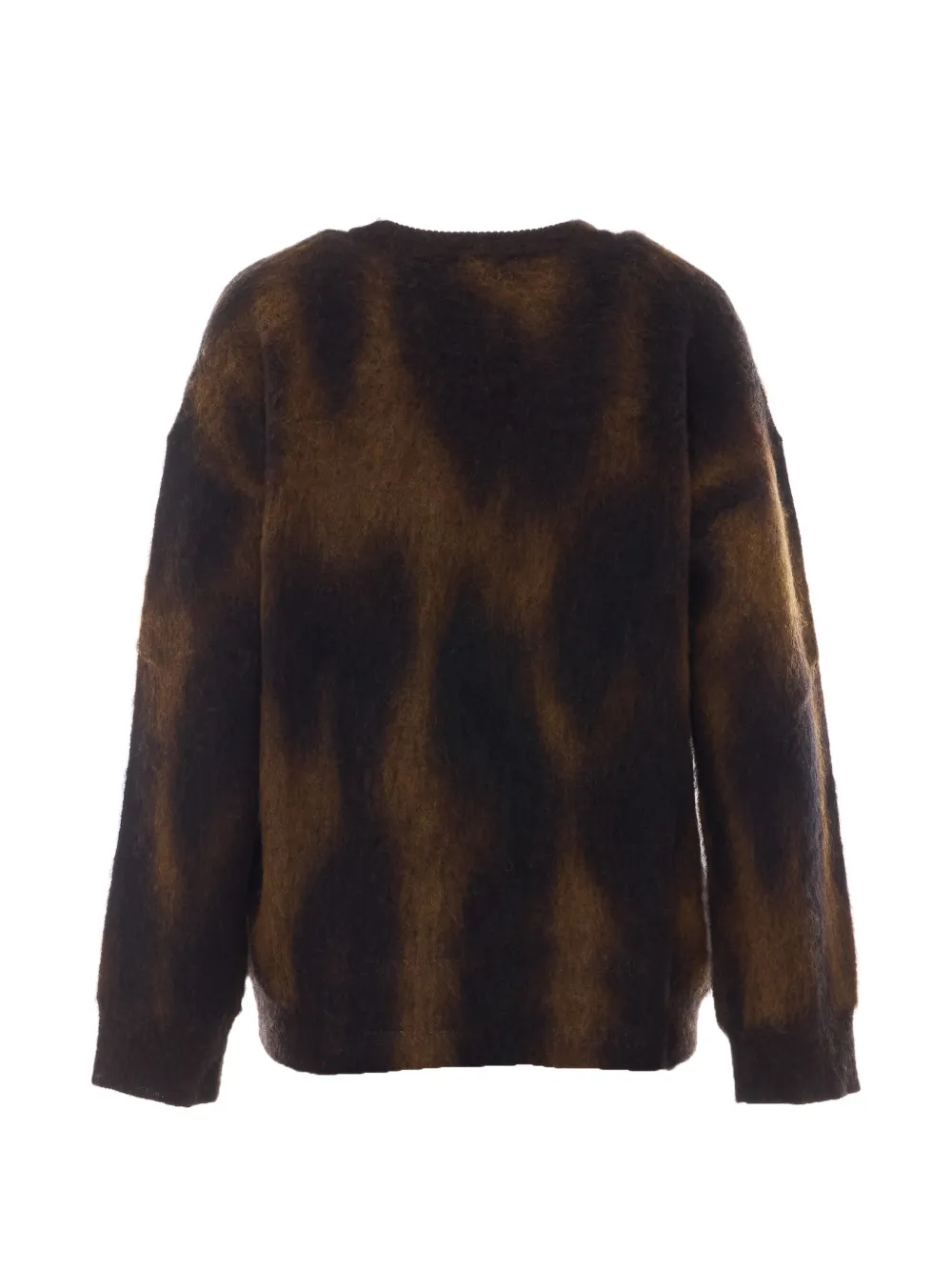 Roberto Collina Trui met abstract patroon en lange mouwen Bruin