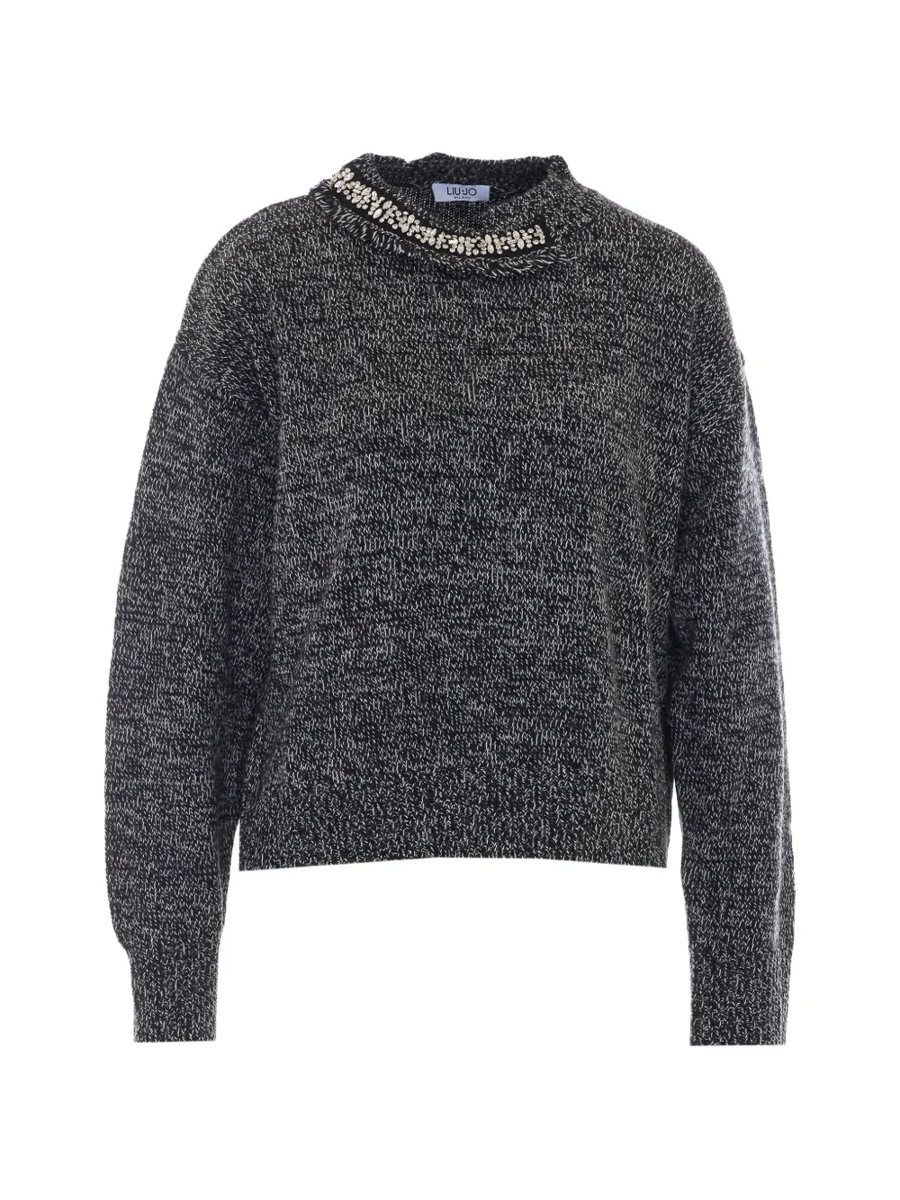 LIU JO embellished melange sweater