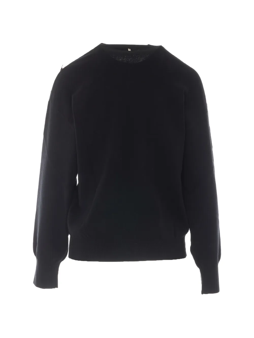 LIU JO button-embellished drop-shoulder sweater - Nero