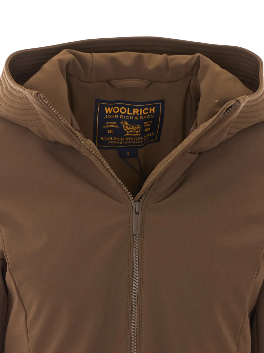 Woolrich hooded zip-up coat Bruin