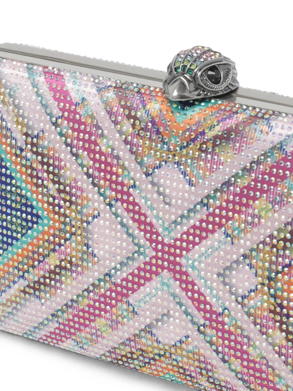 Kurt Geiger London crystal Kensington clutch Roze