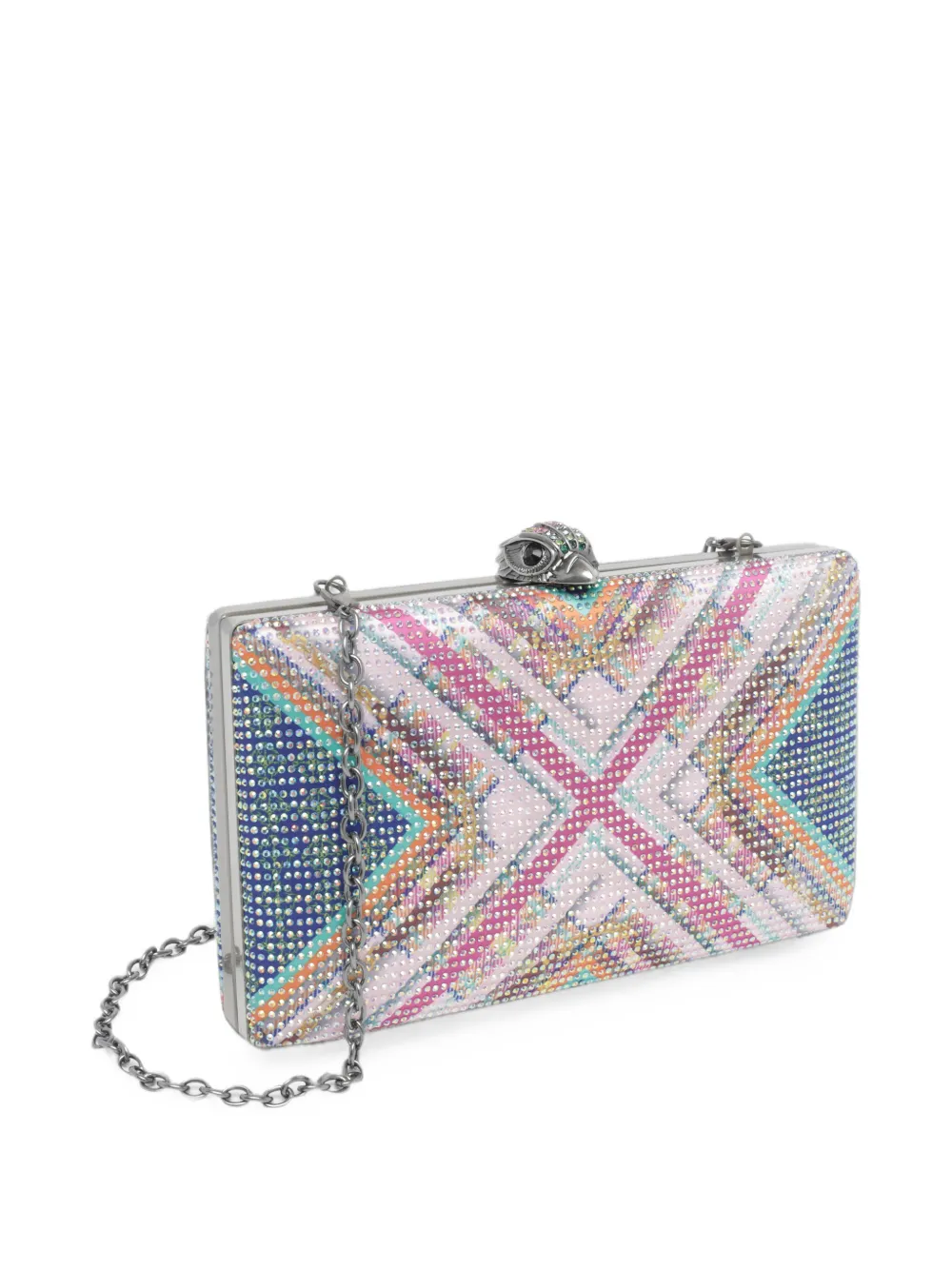 Kurt Geiger London crystal Kensington clutch Roze