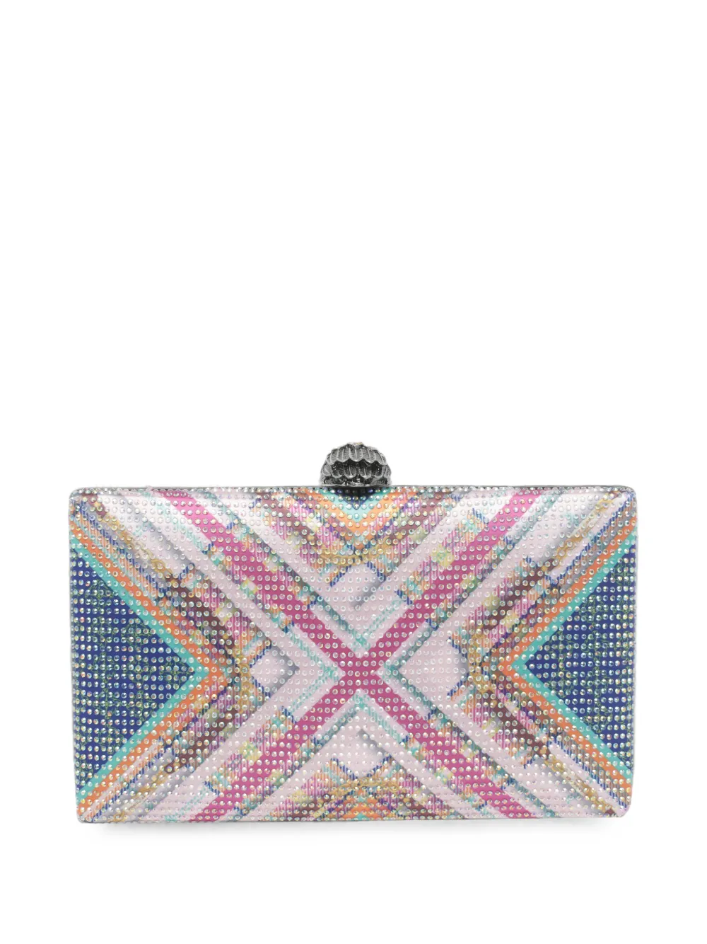 Kurt Geiger London crystal Kensington clutch Roze