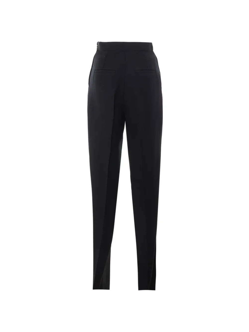 Elisabetta Franchi Broek met zakdetail en logoknoop Zwart