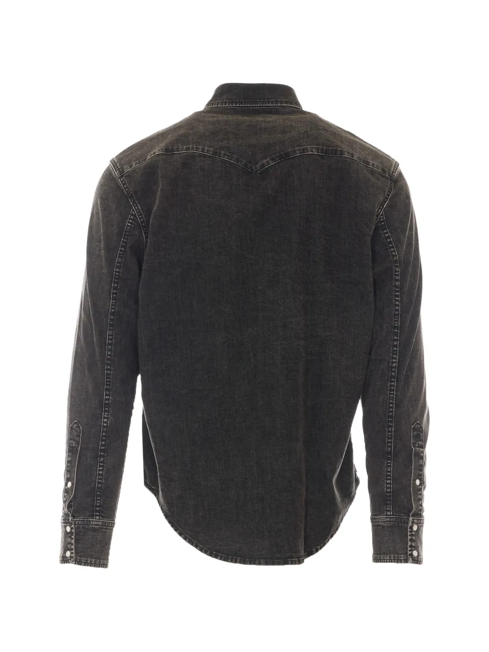 DONDUP western-yoke denim shirt Zwart