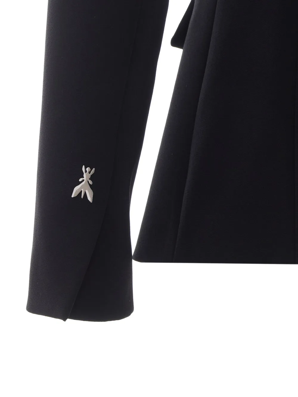 Patrizia Pepe Blazer met korsettaille en puntrevers Zwart