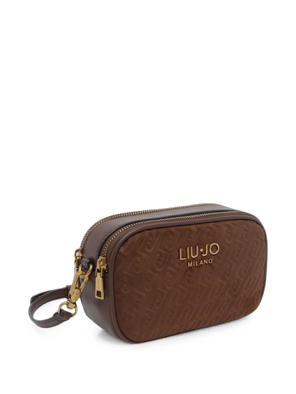 LIU JO Schoudertas met logo-reliëf Bruin
