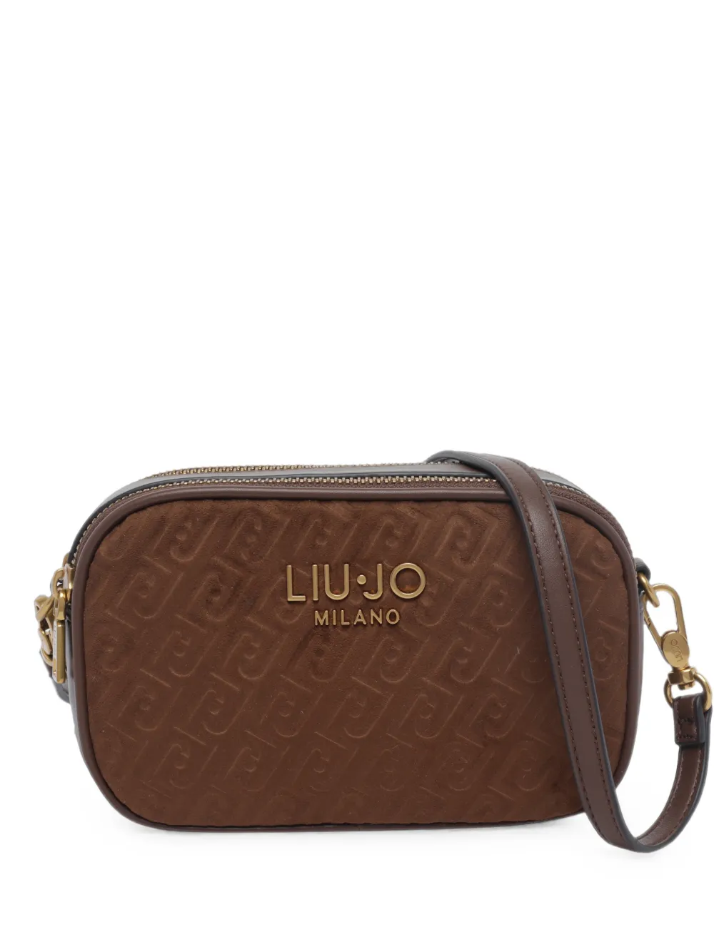 LIU JO logo-embossed shoulder bag - Marrone