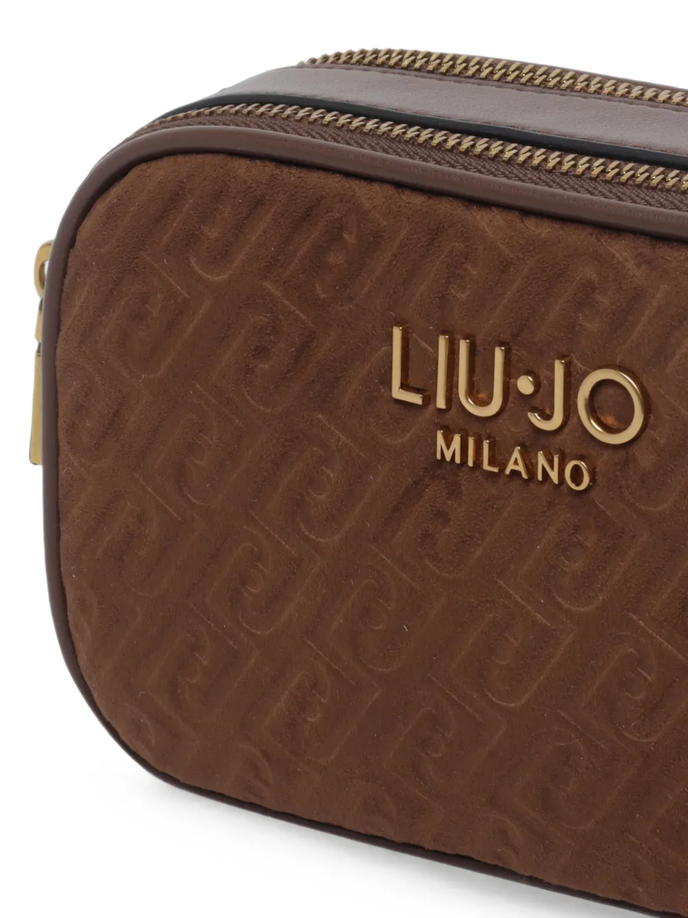 LIU JO Schoudertas met logo-reliëf Bruin