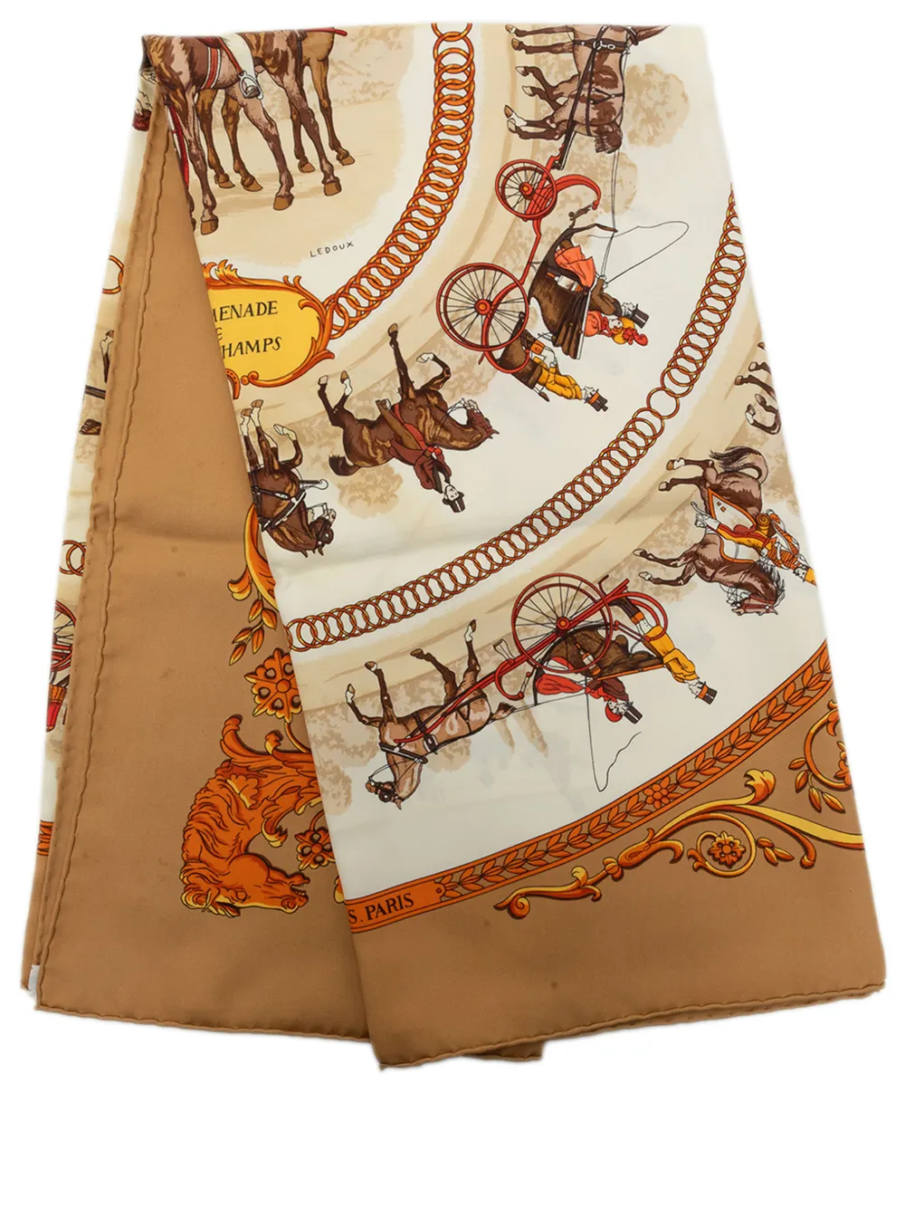 Hermès Pre-Owned 20th Century La Promenade de Longchamps Seidenschal 90cm - Mehrfarbig